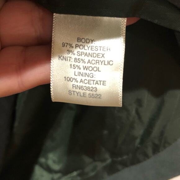 Christopher & Banks Faux Suede Wool blend Knit Sweater Jacket Cardigan Size M - Picture 8 of 14